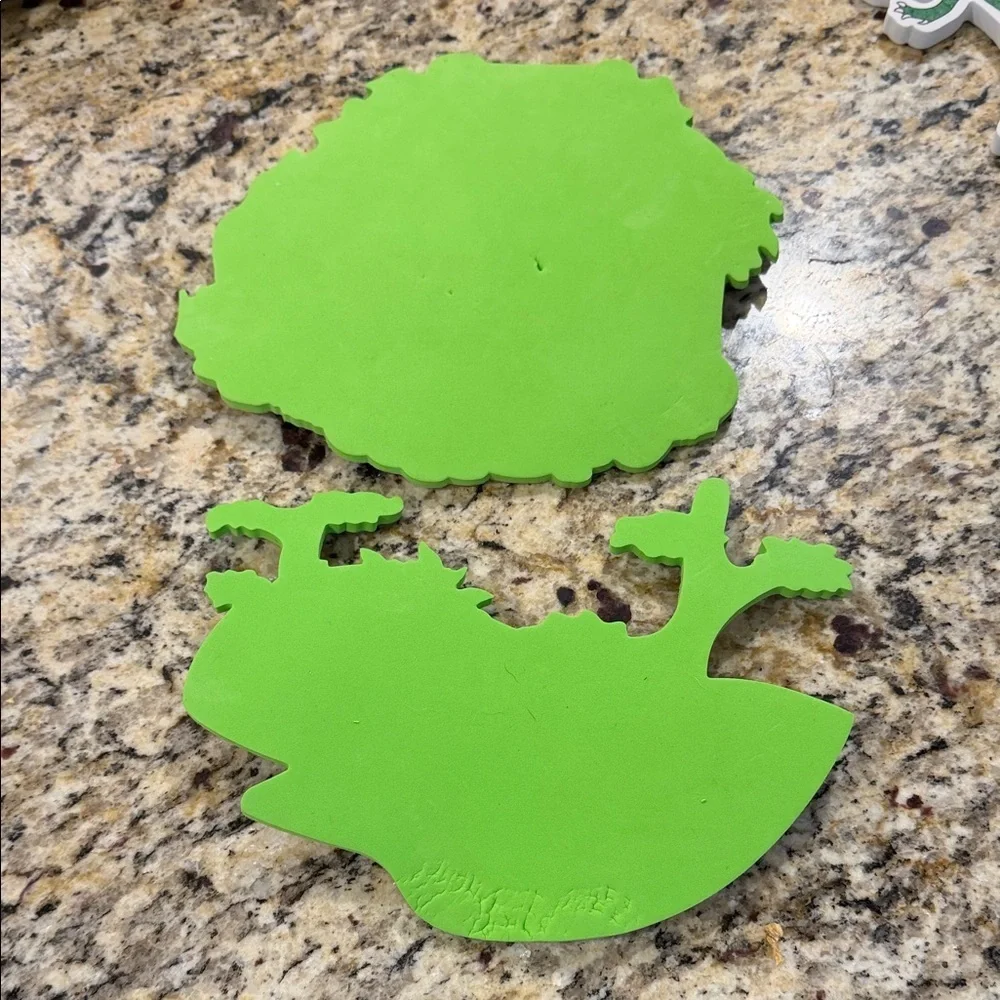 Bath Toy Lot Green Toys Submarine, Dino Scene & Alphabet/Number foam Sets & More